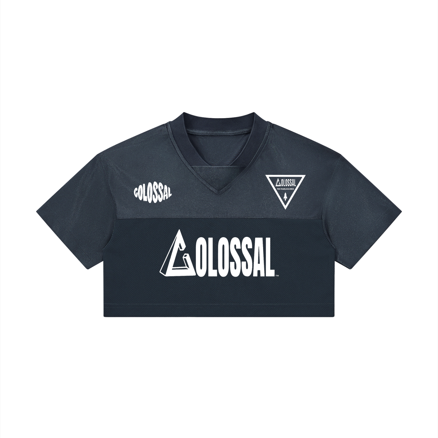 Women’s Cropped Paneled V-Neck Jersey