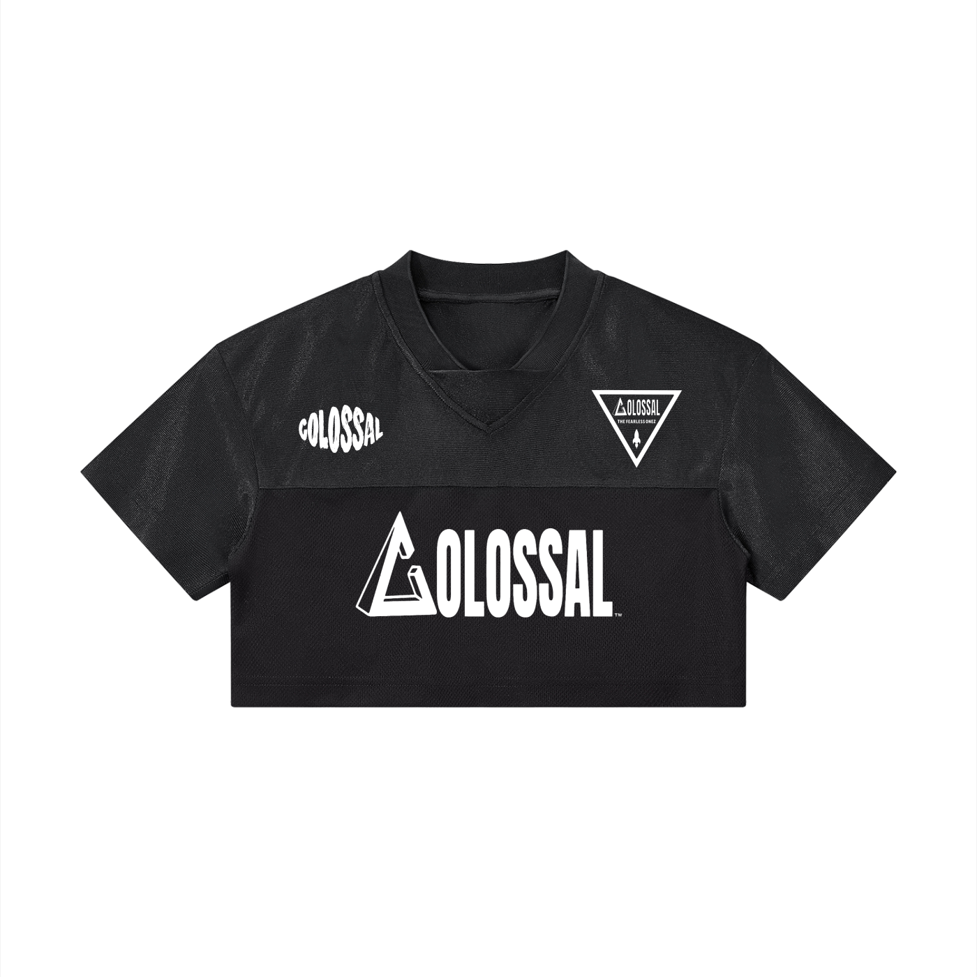 Women’s Cropped Paneled V-Neck Jersey