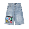 Men’s Vintage Wide Leg Denim Shorts