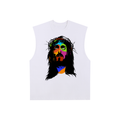 Raw Edge Cotton Tank Top