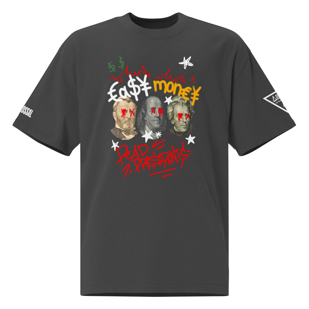 DEAD PREZ LUXURY Oversized Faded T-shirt