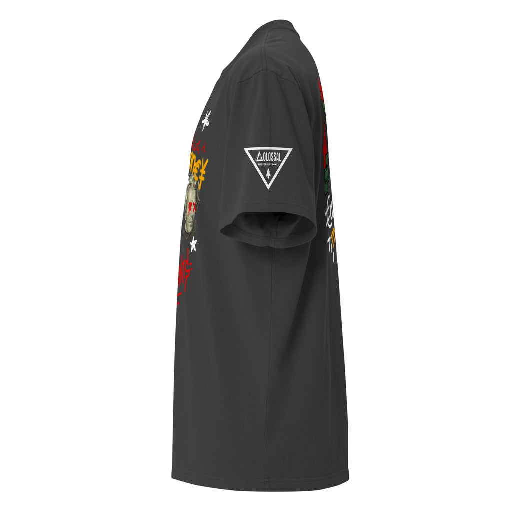 DEAD PREZ LUXURY Oversized Faded T-shirt