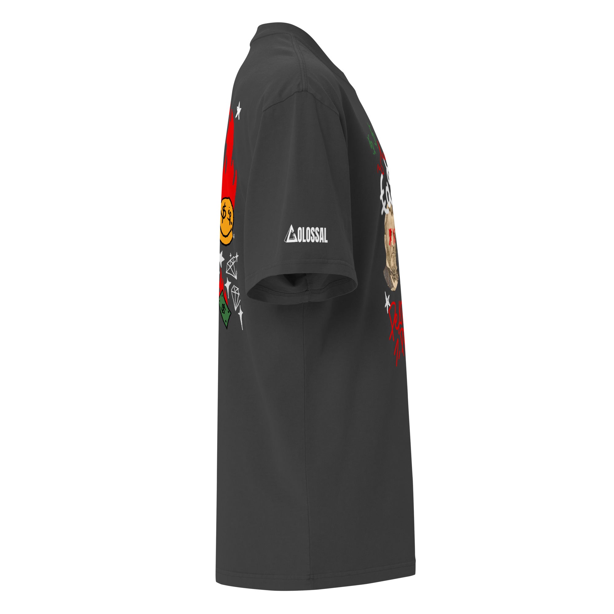 DEAD PREZ LUXURY Oversized Faded T-shirt