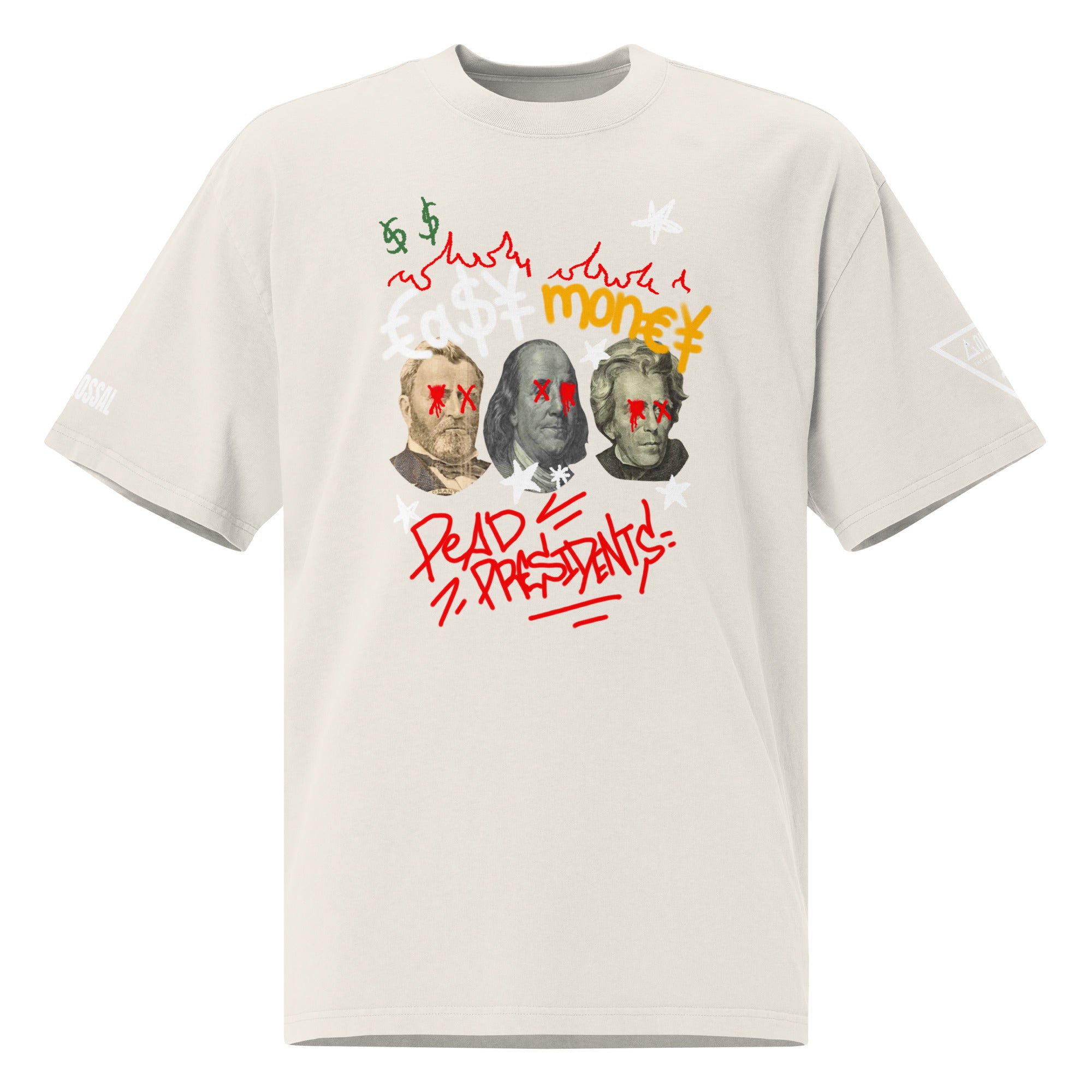 DEAD PREZ LUXURY Oversized Faded T-shirt