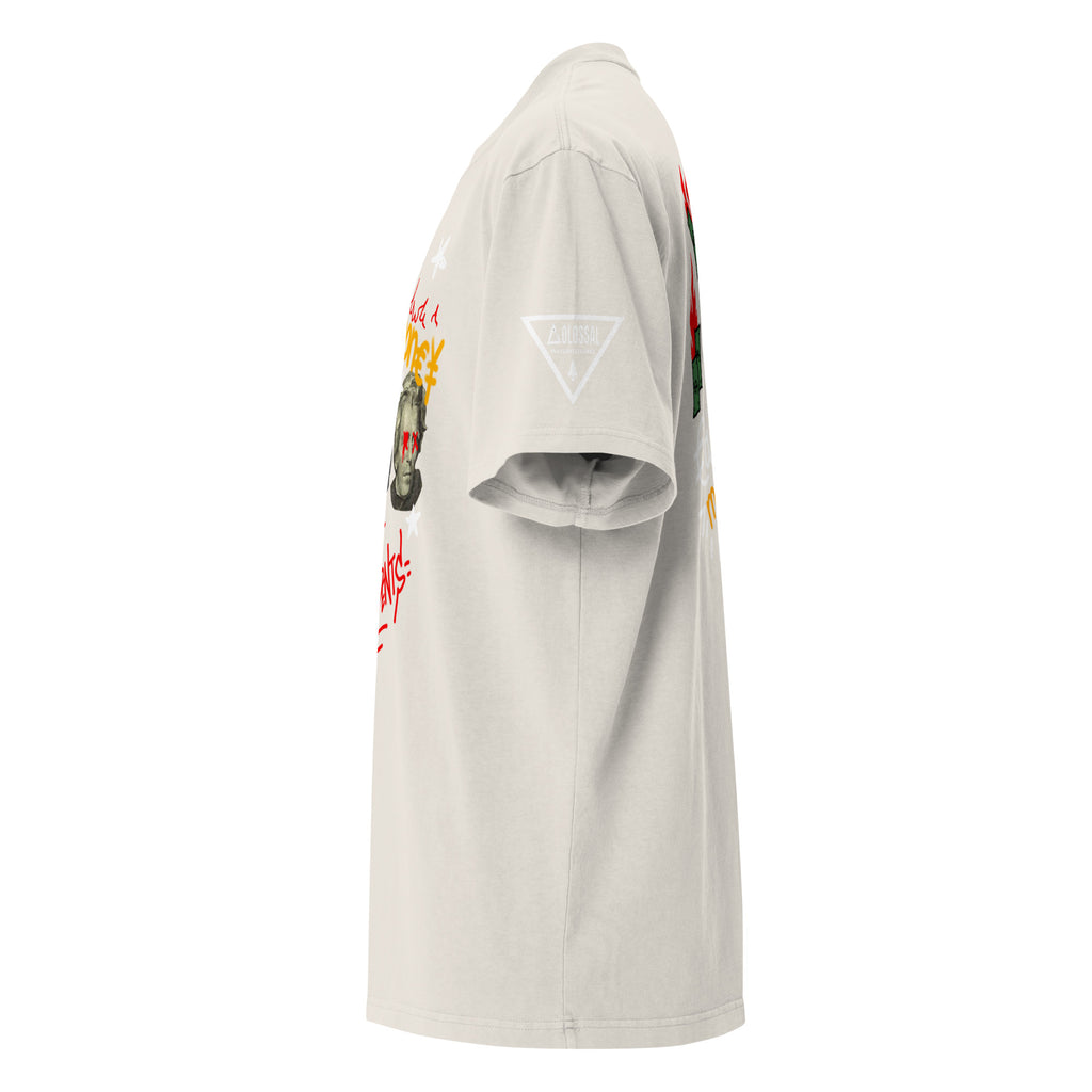 DEAD PREZ LUXURY Oversized Faded T-shirt
