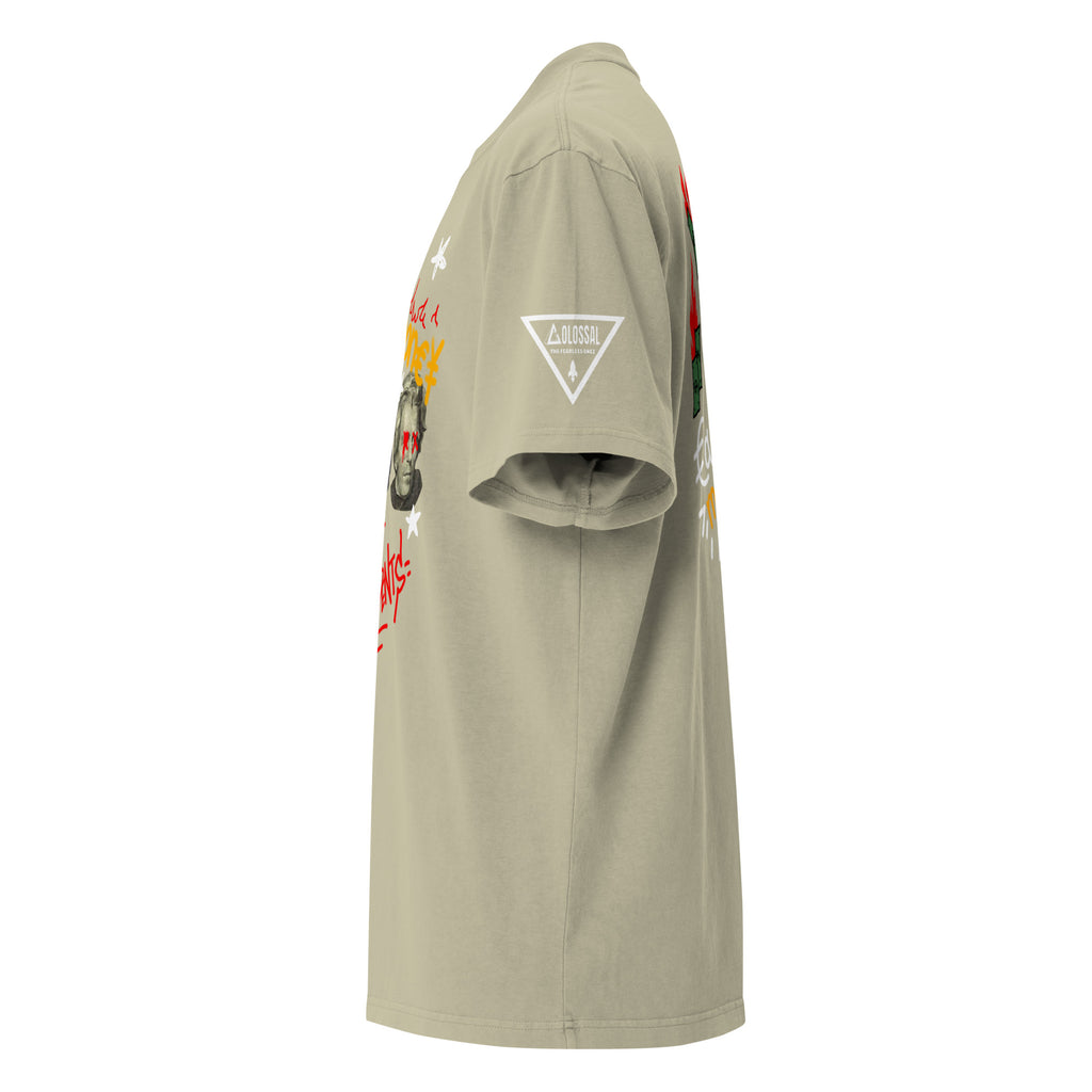 DEAD PREZ LUXURY Oversized Faded T-shirt
