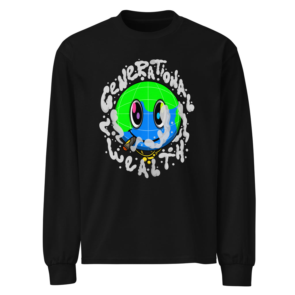 COLOSSAL WEALTH heavyweight long sleeve shirt