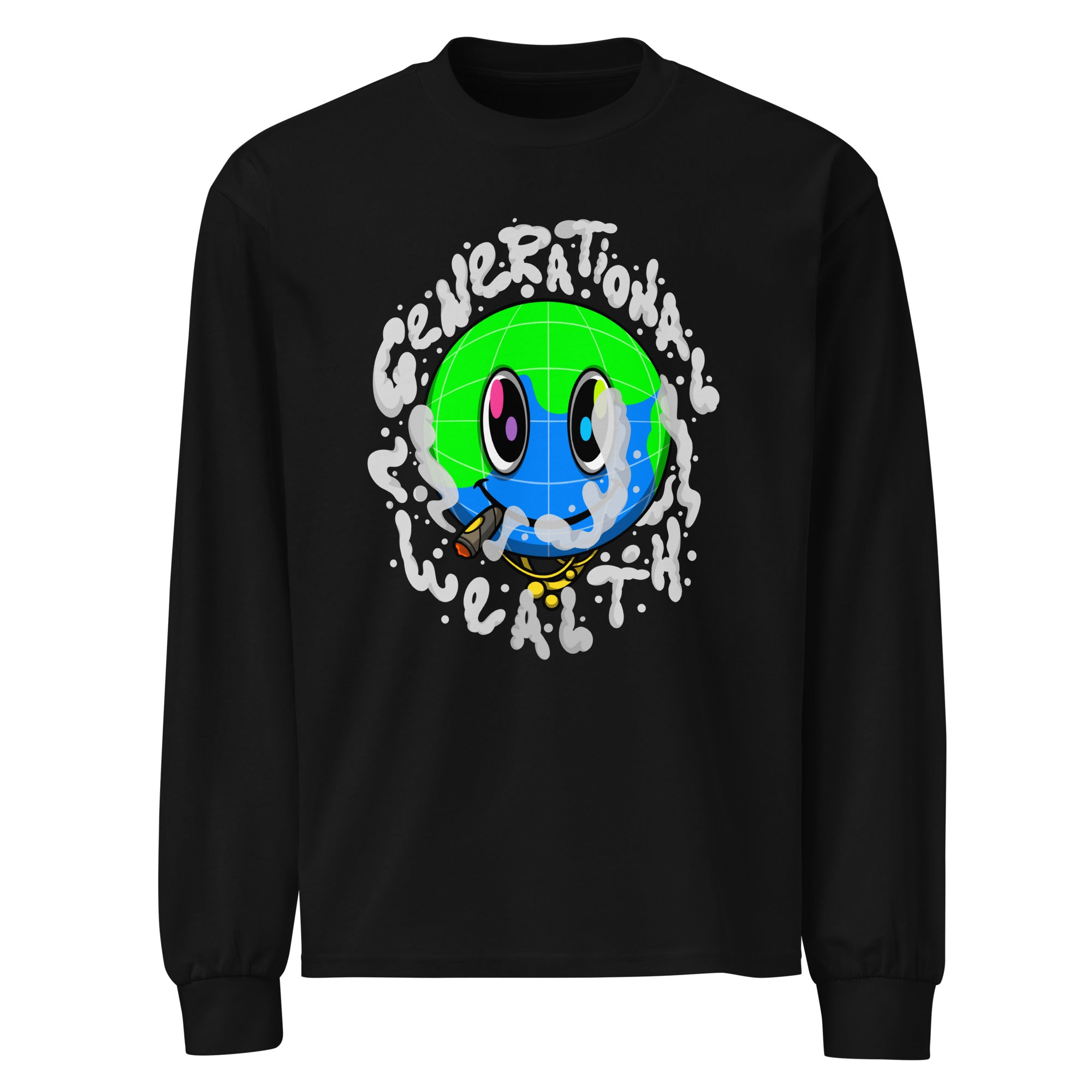 COLOSSAL WEALTH heavyweight long sleeve shirt