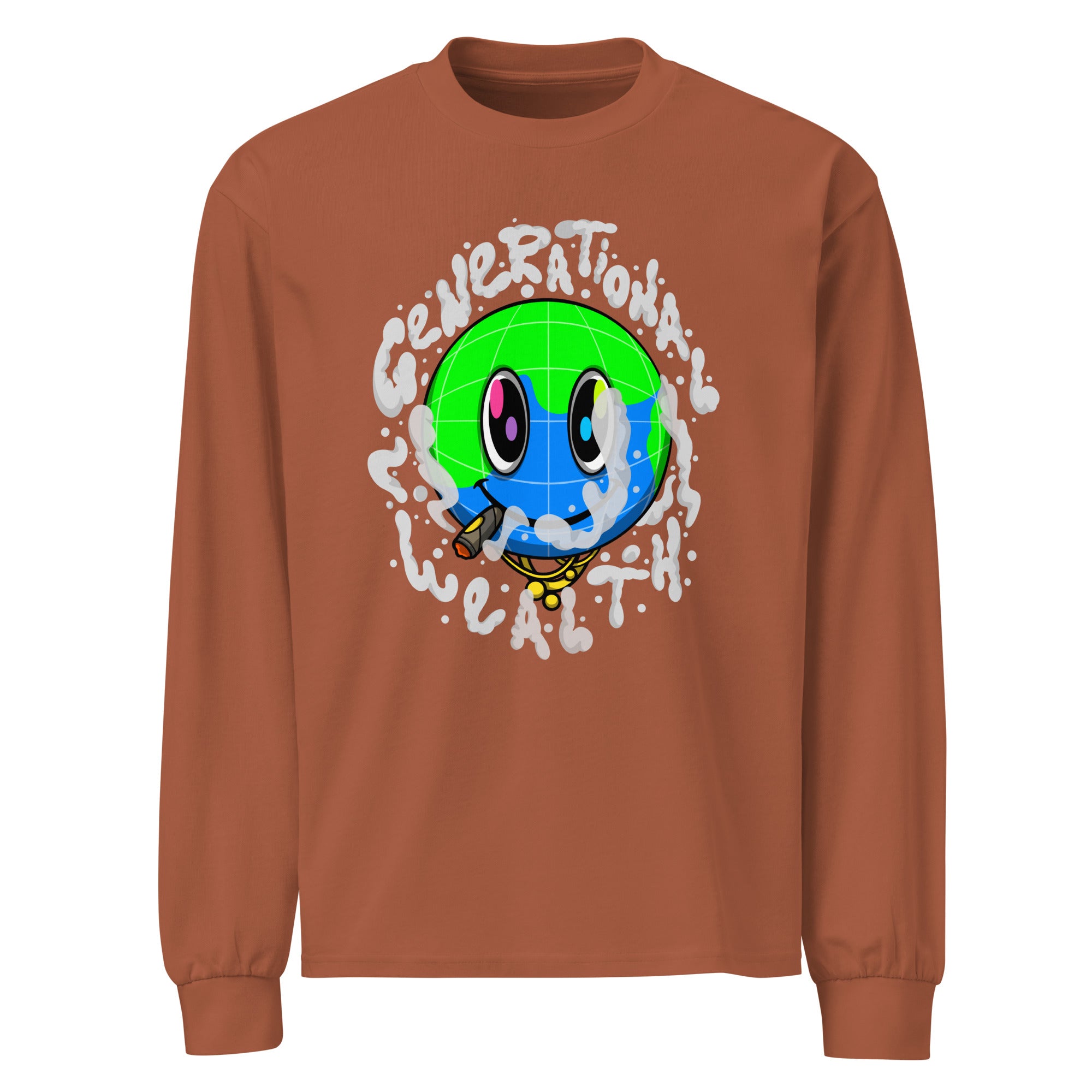 COLOSSAL WEALTH heavyweight long sleeve shirt