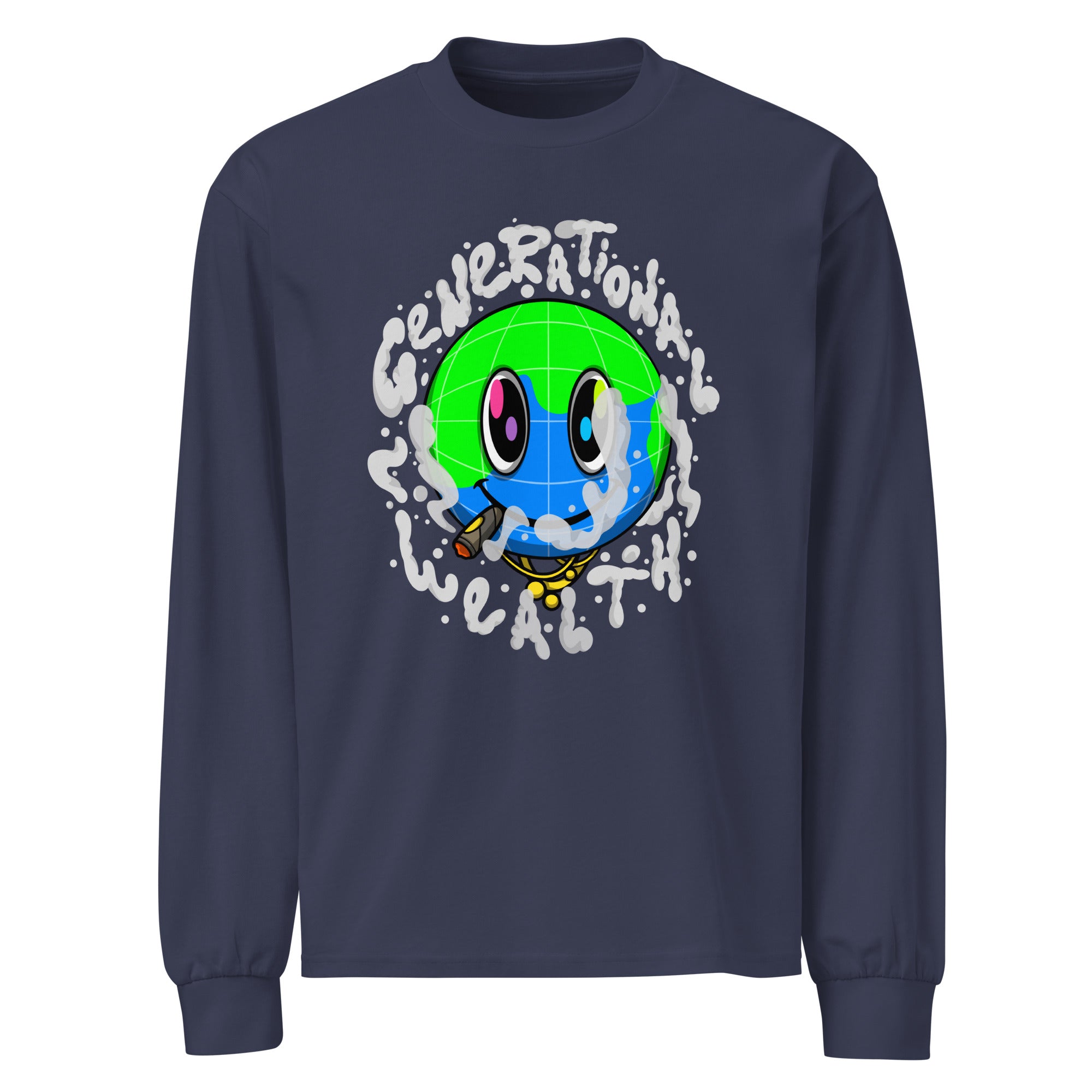 COLOSSAL WEALTH heavyweight long sleeve shirt